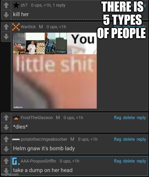 THERE IS 5 TYPES OF PEOPLE | made w/ Imgflip meme maker
