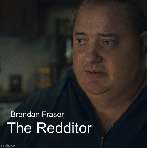 The Redditor; Brendan Fraser | made w/ Imgflip meme maker