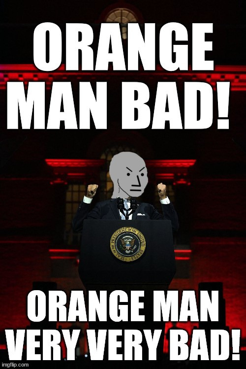 image tagged in dark brandon,president_joe_biden,npc meme | made w/ Imgflip meme maker