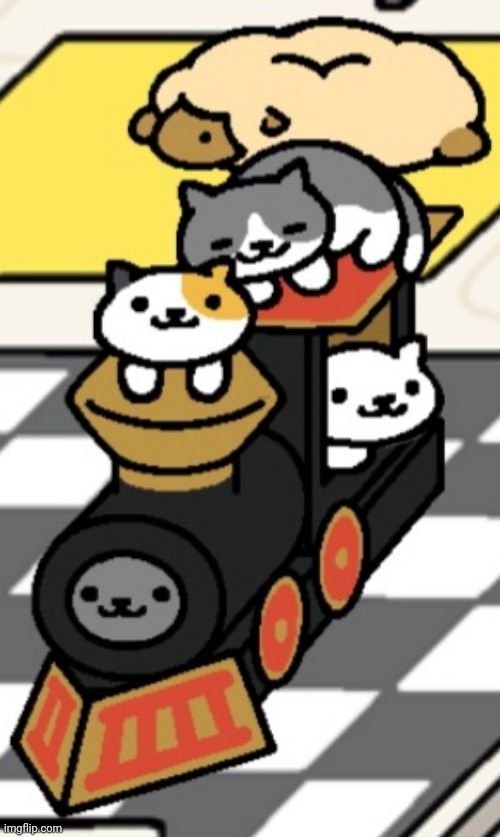 took this photo of my nekoatsume cats earlier today | made w/ Imgflip meme maker