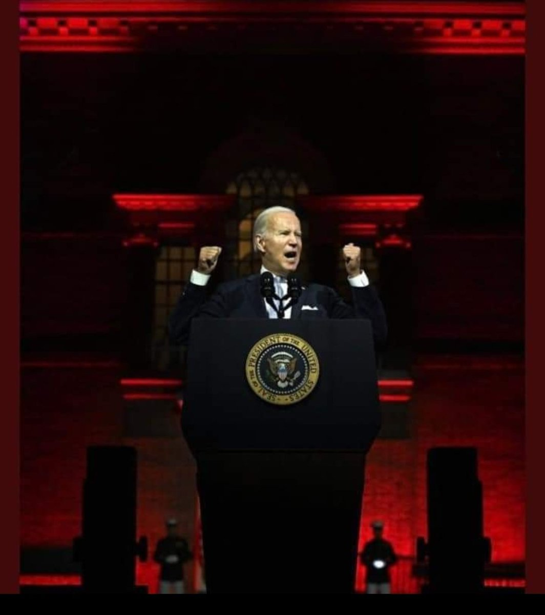 High Quality Joe Biden Satanic Red Blank Meme Template