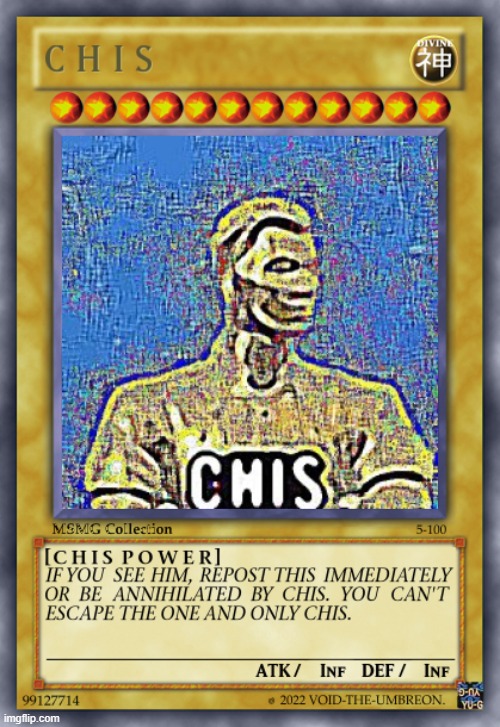 CHIS CARD | image tagged in chis card | made w/ Imgflip meme maker