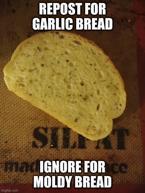 do it ig | REPOST FOR GARLIC BREAD; IGNORE FOR MOLDY BREAD | made w/ Imgflip meme maker