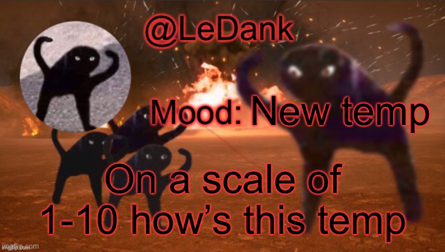 LeDank template | New temp; On a scale of 1-10 how’s this temp | image tagged in ledank template | made w/ Imgflip meme maker