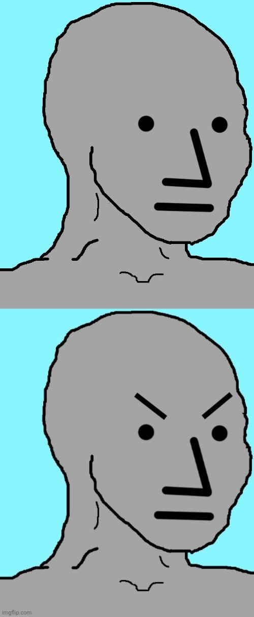 image tagged in memes,npc,npc meme angry | made w/ Imgflip meme maker