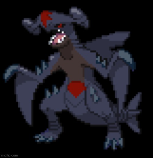 I redid Garchomp's shiny | image tagged in pokemon fusion | made w/ Imgflip meme maker