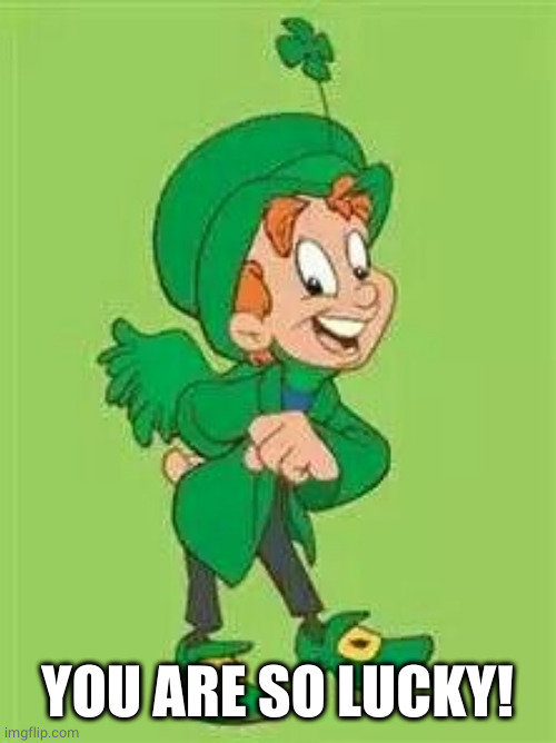 lucky charms leprechaun  | YOU ARE SO LUCKY! | image tagged in lucky charms leprechaun | made w/ Imgflip meme maker