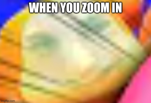 WHEN YOU ZOOM IN | made w/ Imgflip meme maker