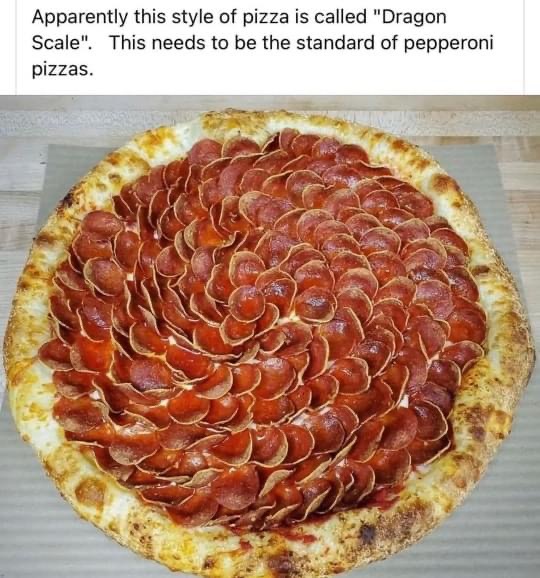 Dragon Scale pizza Blank Meme Template