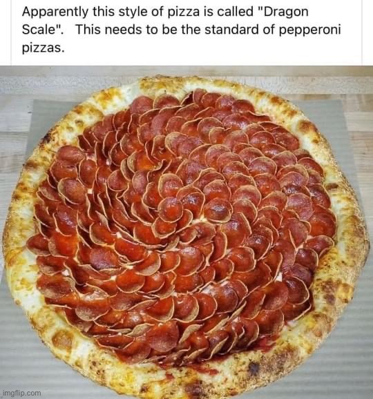 Dragon Scale pizza | image tagged in dragon scale pizza | made w/ Imgflip meme maker