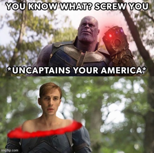 Now That Would've Been Funny | image tagged in captain america | made w/ Imgflip meme maker