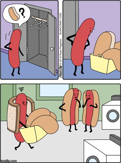 Hot dog laundry | image tagged in hot dog,laundry,hot dogs,comics,comic,comics/cartoons | made w/ Imgflip meme maker