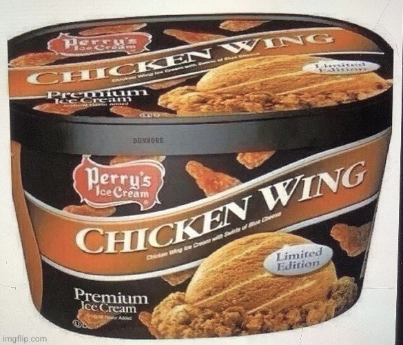 Chicken wing ice cream | image tagged in chicken wing ice cream | made w/ Imgflip meme maker
