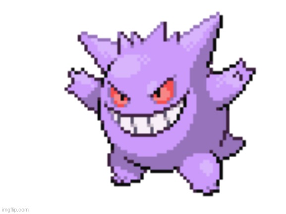 my best attempt to redo shiny gengar | made w/ Imgflip meme maker