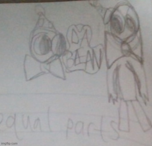I drew Da Bean on my math paper today in class :D | made w/ Imgflip meme maker