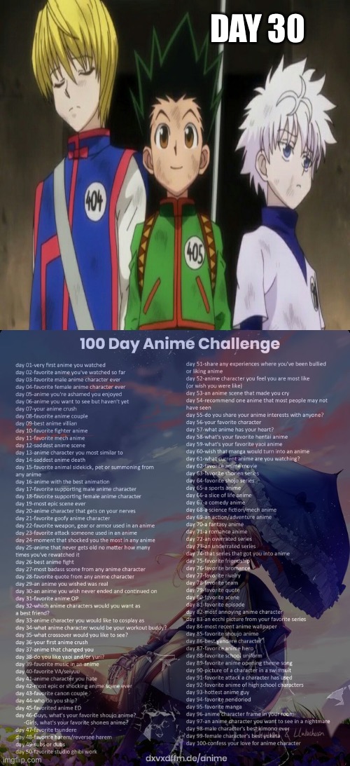The reason why I can’t bring HxH up in argument | DAY 30 | image tagged in 100 day anime challenge,hunter x hunter | made w/ Imgflip meme maker