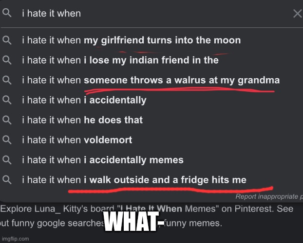 Wait Who threw the walrus at grandma- | WHAT- | made w/ Imgflip meme maker