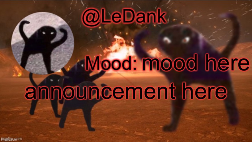 title here | mood here; announcement here | image tagged in tag here | made w/ Imgflip meme maker