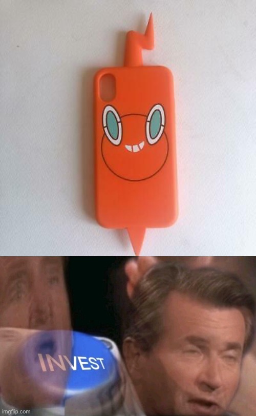 Rotom phone case | image tagged in invest,phone,rotom phone,stop reading the tags | made w/ Imgflip meme maker