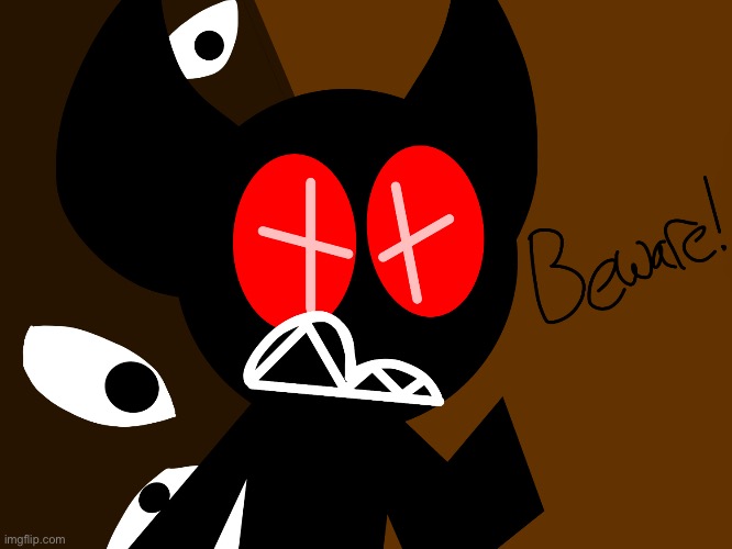 Sooo… This is a ‘Doors’ oc I have! His name is Beware. Soooo- Feel free to ask questions! | made w/ Imgflip meme maker