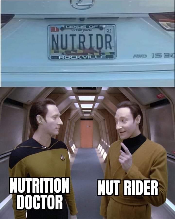High Quality Nutrition doctor vs. nut rider Blank Meme Template