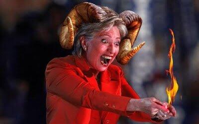 Devil Hillary Blank Meme Template
