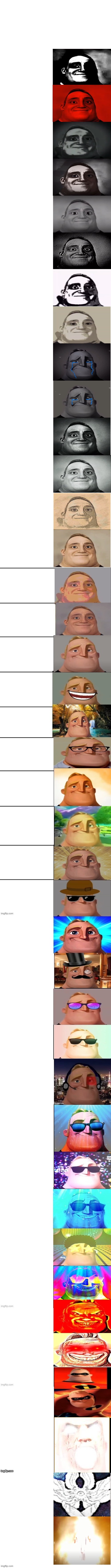 Mr Incredible Becoming Canny Super Extended Blank Meme Template