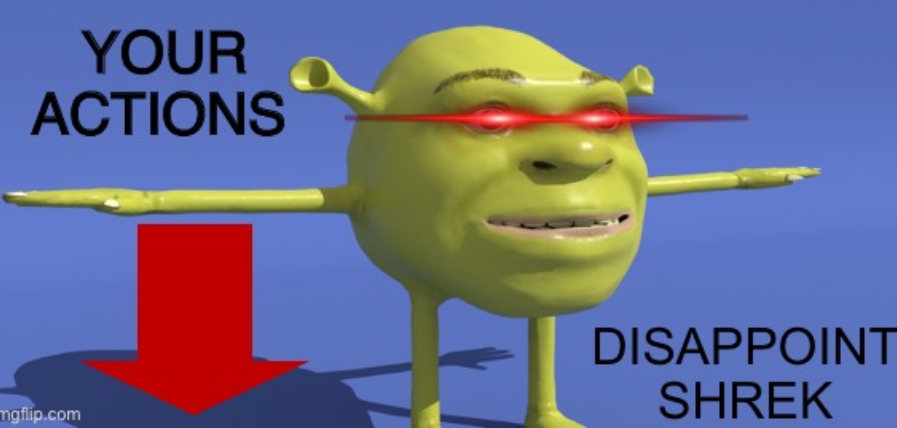 High Quality Shrek the decider Blank Meme Template