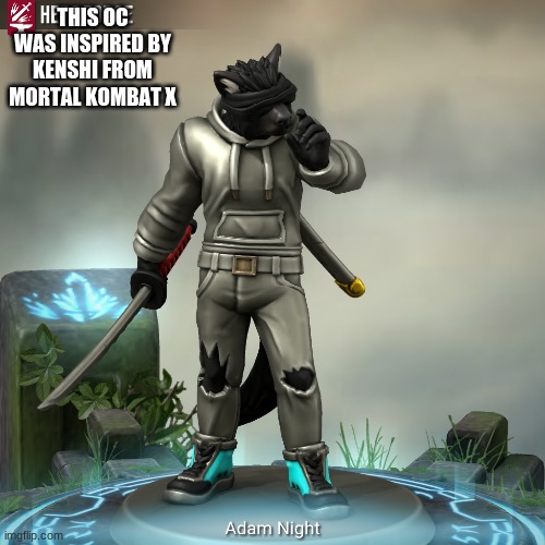 this is one of my favorites | THIS OC WAS INSPIRED BY KENSHI FROM MORTAL KOMBAT X | image tagged in furry | made w/ Imgflip meme maker