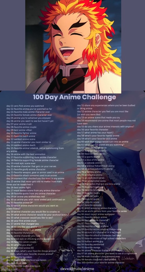 Day 3 | image tagged in 100 day anime challenge | made w/ Imgflip meme maker