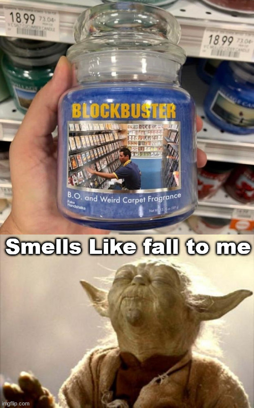 Smells Like fall to me | image tagged in yoda smell,fake | made w/ Imgflip meme maker