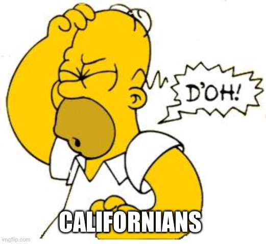 homer doh | CALIFORNIANS | image tagged in homer doh | made w/ Imgflip meme maker