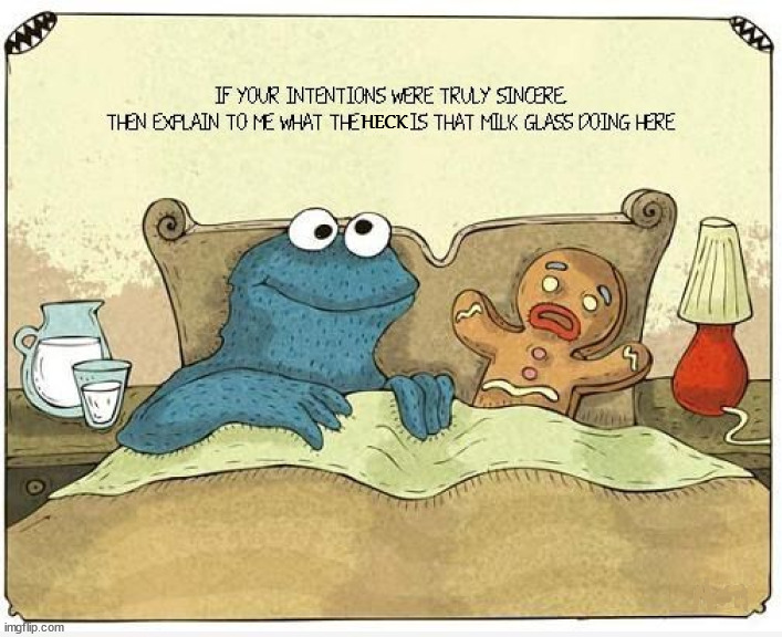 Time to be eaten | HECK | image tagged in cookie monster,gingerbread man | made w/ Imgflip meme maker