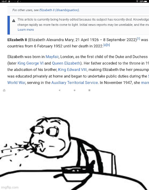 Hard to believe | image tagged in memes,cereal guy spitting | made w/ Imgflip meme maker