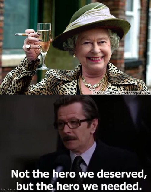 F in the chat | image tagged in queen elizabeth,not the hero we deserved but the hero we needed,lol,lol so funny,queen,britain | made w/ Imgflip meme maker