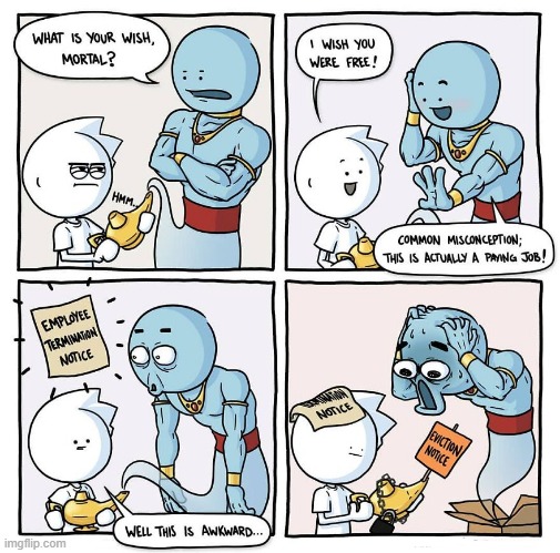 Genie-ous | image tagged in comics | made w/ Imgflip meme maker