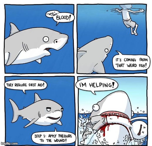 Shark Bait | image tagged in comics | made w/ Imgflip meme maker