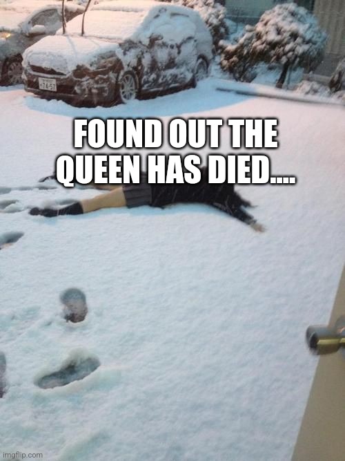 Rest in peace | FOUND OUT THE QUEEN HAS DIED.... | image tagged in memes | made w/ Imgflip meme maker