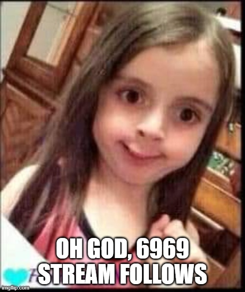 Oh,girl what the... | OH GOD, 6969 STREAM FOLLOWS | image tagged in oh girl what the | made w/ Imgflip meme maker