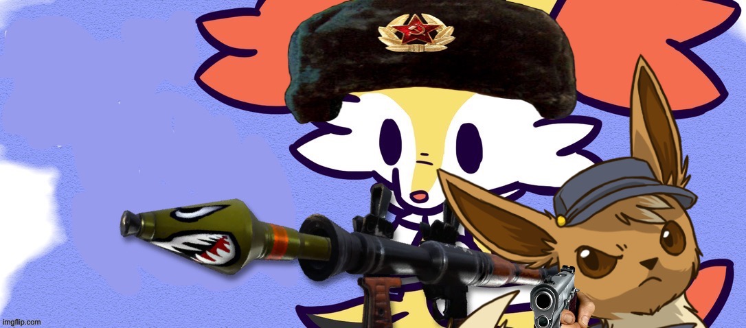 USSR Braixen | image tagged in ussr braixen | made w/ Imgflip meme maker