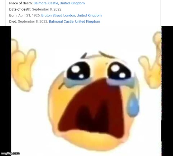 R.I.P | image tagged in cursed crying emoji | made w/ Imgflip meme maker