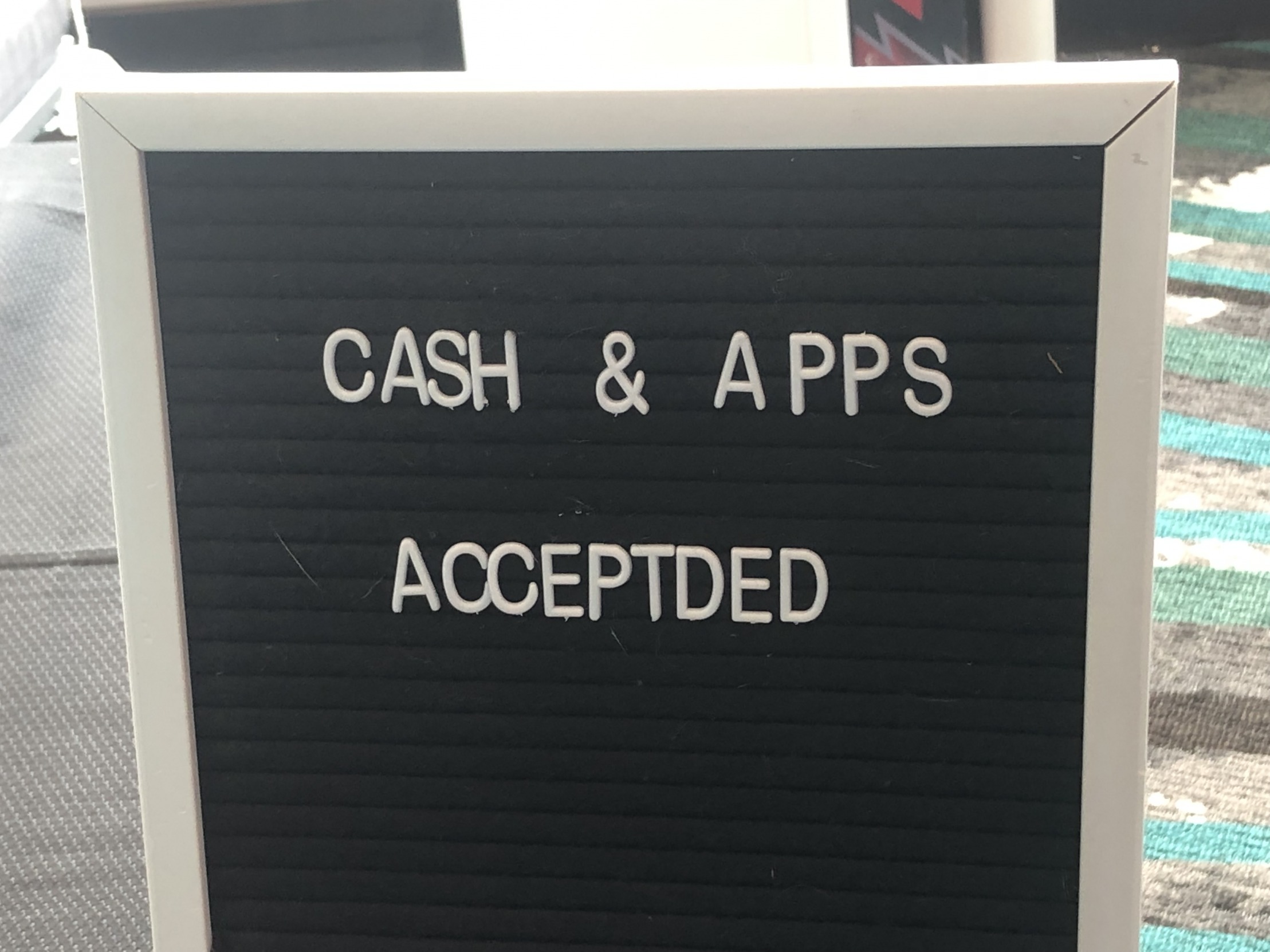 Cash and apps accept ded Blank Meme Template