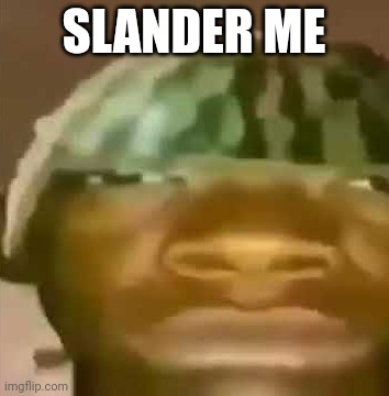 shitpost | SLANDER ME | image tagged in shitpost | made w/ Imgflip meme maker