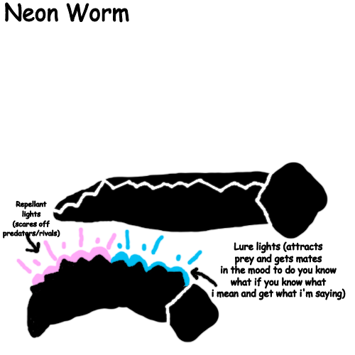 Neon Worm Blank Meme Template