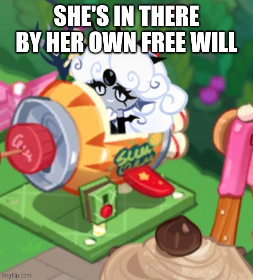 SHE'S IN THERE BY HER OWN FREE WILL | made w/ Imgflip meme maker