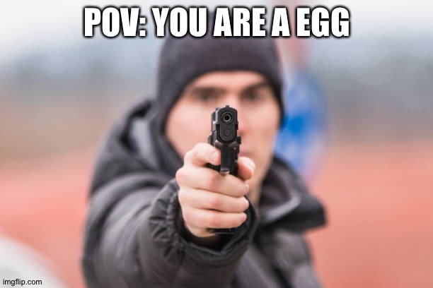 POV You are | POV: YOU ARE A EGG | image tagged in pov you are | made w/ Imgflip meme maker