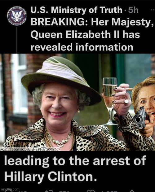 What did the Queen have on Hillary | image tagged in queen elizabeth | made w/ Imgflip meme maker