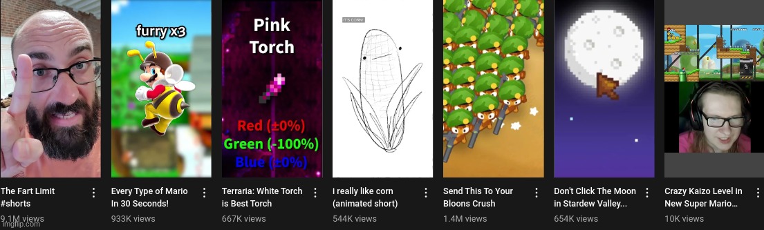 My Yt Shorts Recommended Imgflip