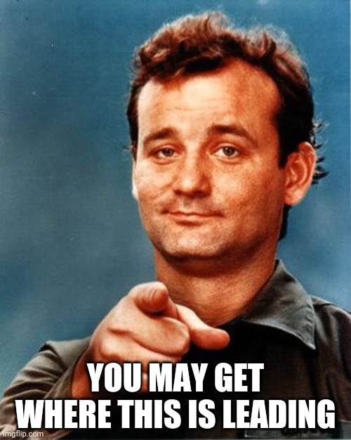 Bill Murray  | YOU MAY GET WHERE THIS IS LEADING | image tagged in bill murray | made w/ Imgflip meme maker