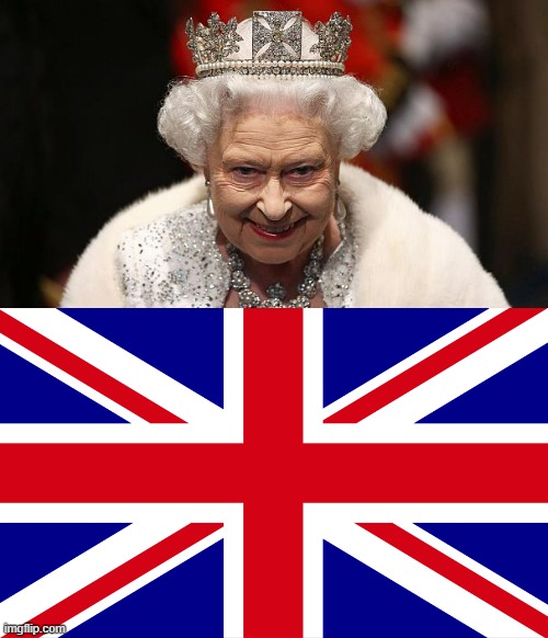 May the people of Ireland, Scotland, Wales, & England be comforted by God, in their time of Grief | image tagged in the queen,union flag,prince charles,prince william,prince harry,diana | made w/ Imgflip meme maker